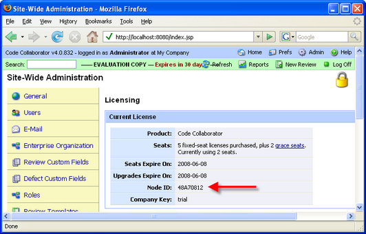 admin-license-nodeid