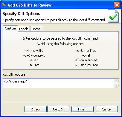 Add CVS Diffs