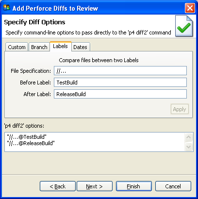 Upload the difference between two Labels