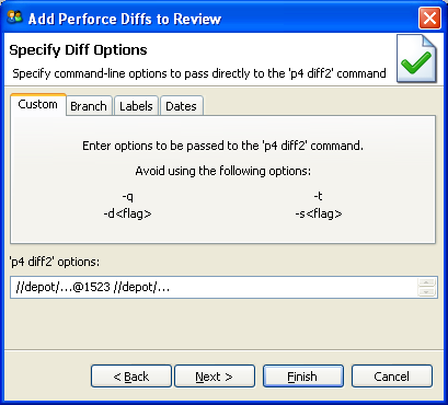 Add Perforce Diffs