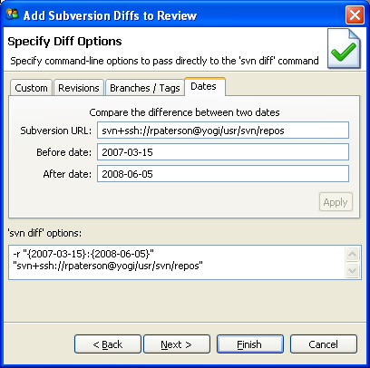 Upload the difference between two dates