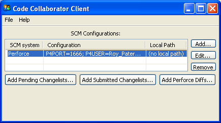 Uploading Perforce files to a Review