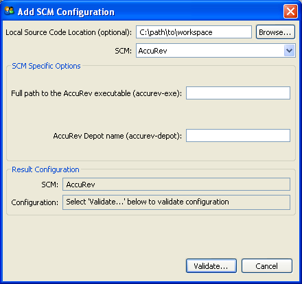 AccuRev SCM Configuration