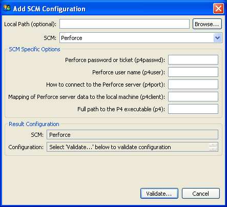 Perforce SCM Configuration