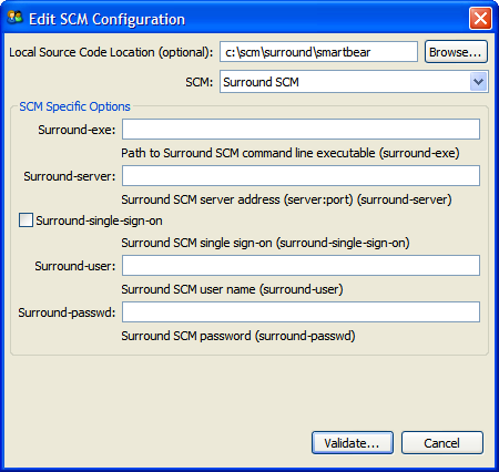 Surround SCM Configuration