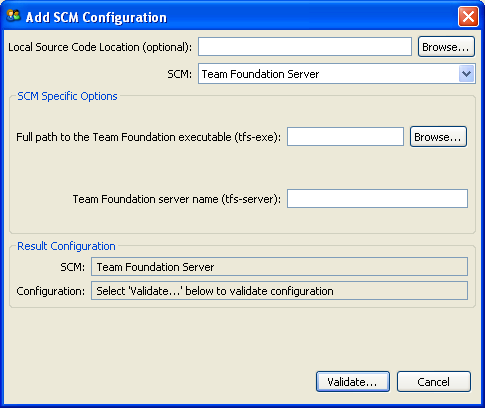 Team Foundation SCM Configuration