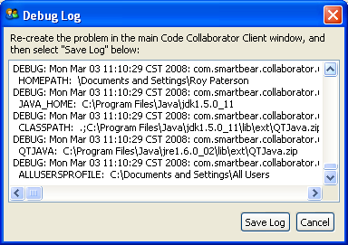 Debug Log