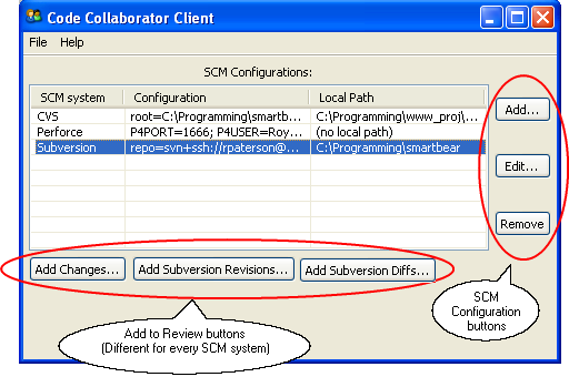 GUI Client Main Screen