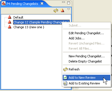 eclipse-perforce-pending-addtoreview