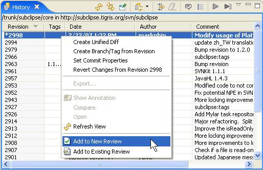 eclipse-subclipse-revision-addtoreview