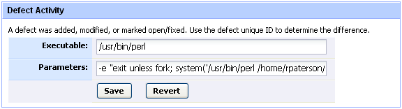 Defect Activity Trigger